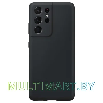 Чехол Samsung Silicone Cover для Galaxy S21 Ultra (черный)